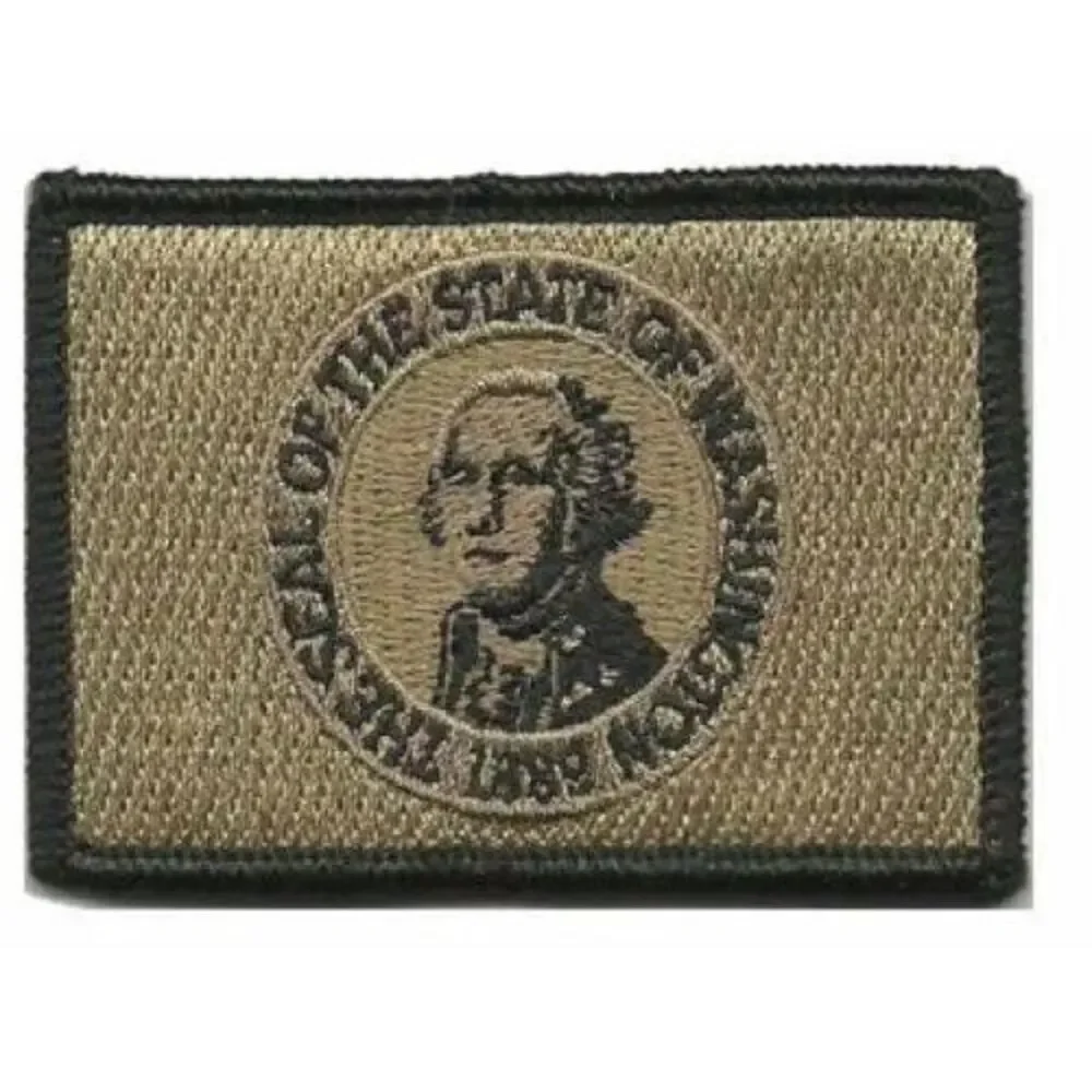 BuckUp Tactical Morale Patch Hook Washington Olympia State Patches 3x2